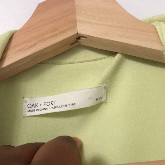 Lime Green Oak + Fort Short Sleeve Shirt - Picture 2 of 2